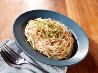 シャキシャキごぼうマヨのサラダ風パスタ